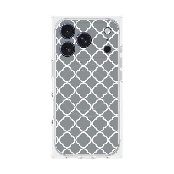 プレミアムスクエアケース with MagSafe［ Moroccan2 - Gray ］