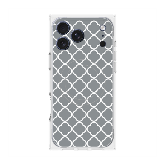 プレミアムスクエアケース with MagSafe［ Moroccan2 - Gray ］