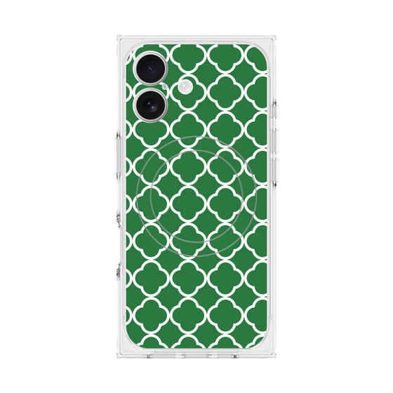 プレミアムスクエアケース with MagSafe［ Moroccan2 - Green ］