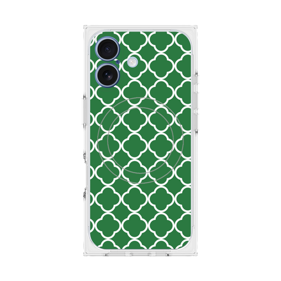 プレミアムスクエアケース with MagSafe［ Moroccan2 - Green ］