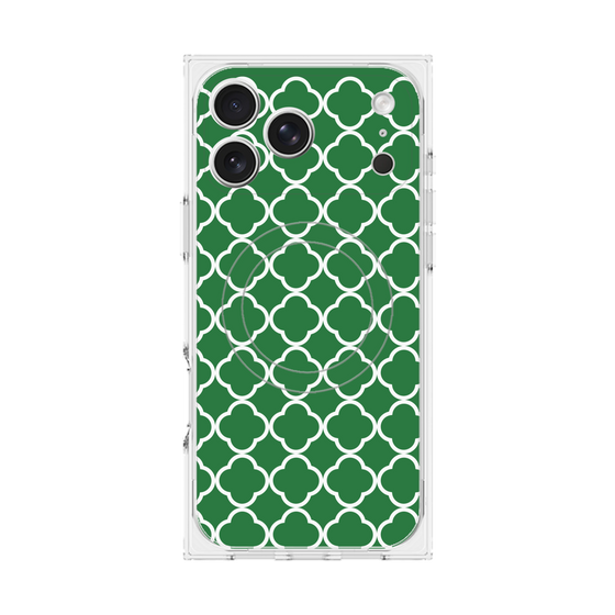 プレミアムスクエアケース with MagSafe［ Moroccan2 - Green ］