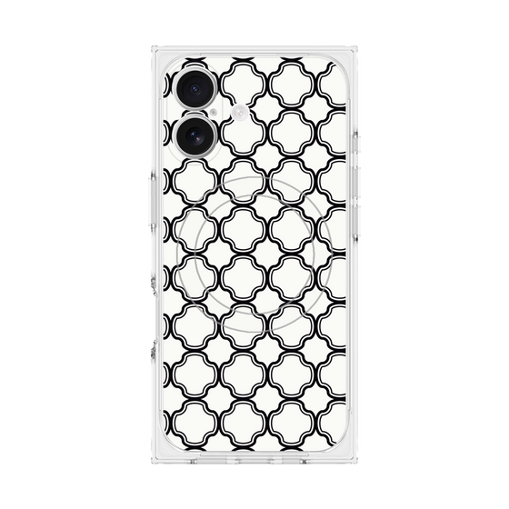 プレミアムスクエアケース with MagSafe［ Moroccan3 - Black ］