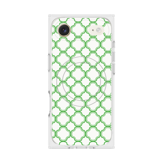 プレミアムスクエアケース with MagSafe［ Moroccan3 - Green ］