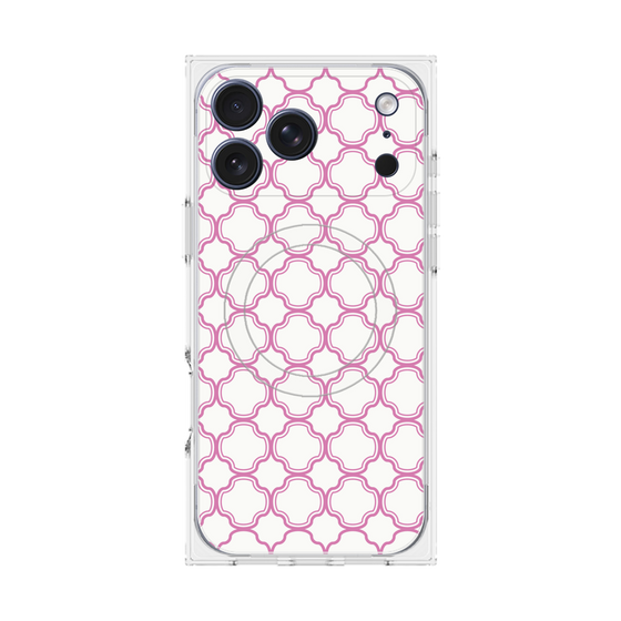 プレミアムスクエアケース with MagSafe［ Moroccan3 - Pink ］