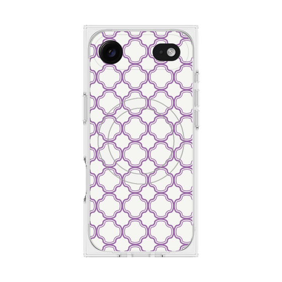 プレミアムスクエアケース with MagSafe［ Moroccan3 - Purple ］