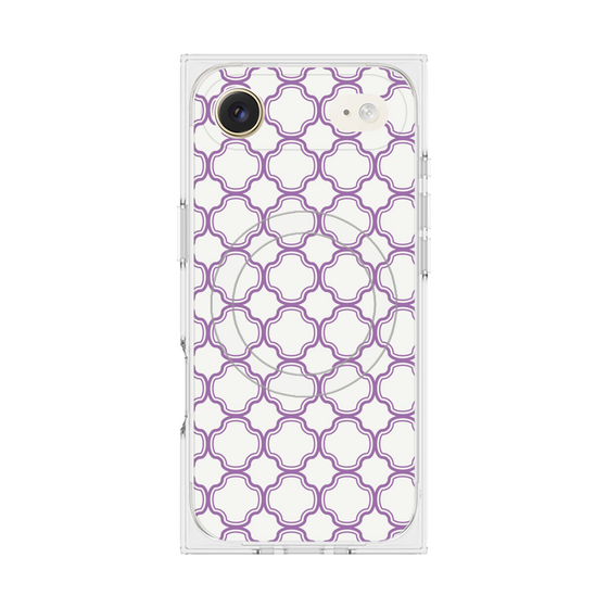 プレミアムスクエアケース with MagSafe［ Moroccan3 - Purple ］