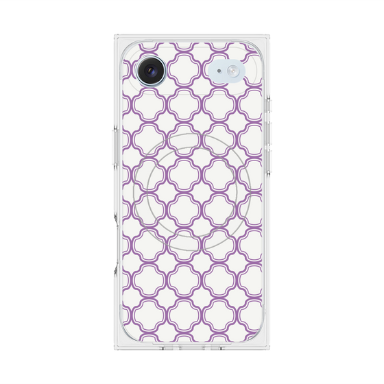 プレミアムスクエアケース with MagSafe［ Moroccan3 - Purple ］
