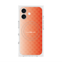 プレミアムスクエアケース with MagSafe［ CASEPLAY Check - Orange ］