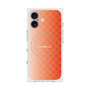 プレミアムスクエアケース with MagSafe［ CASEPLAY Check - Orange ］