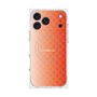 プレミアムスクエアケース with MagSafe［ CASEPLAY Check - Orange ］