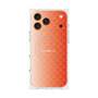 プレミアムスクエアケース with MagSafe［ CASEPLAY Check - Orange ］