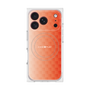 プレミアムスクエアケース with MagSafe［ CASEPLAY Check - Orange ］