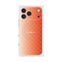 プレミアムスクエアケース with MagSafe［ CASEPLAY Check - Orange ］