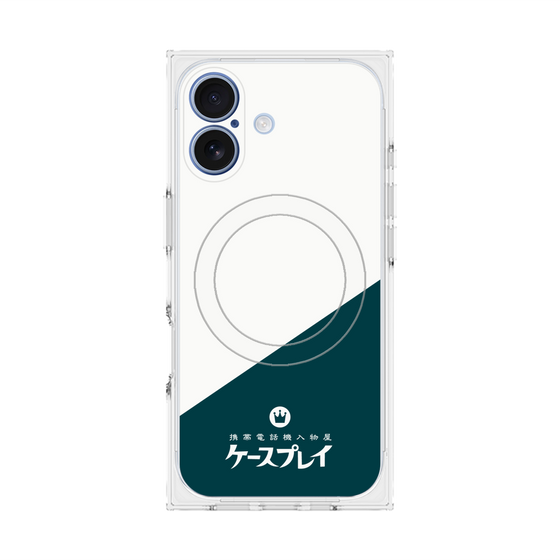 プレミアムスクエアケース with MagSafe［ CASEPLAY Retro - Green ］