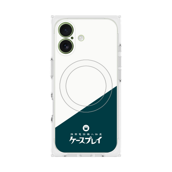 プレミアムスクエアケース with MagSafe［ CASEPLAY Retro - Green ］