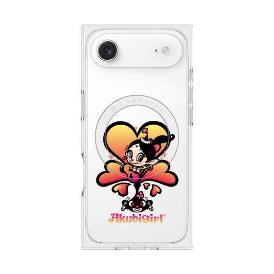 プレミアムスクエアケース with MagSafe［ アクビガール - ハート ］