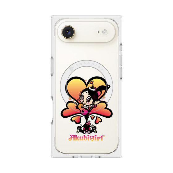 プレミアムスクエアケース with MagSafe［ アクビガール - ハート ］