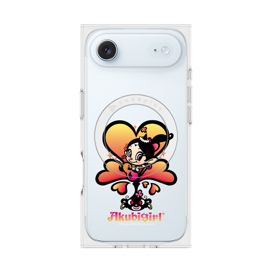 プレミアムスクエアケース with MagSafe［ アクビガール - ハート ］