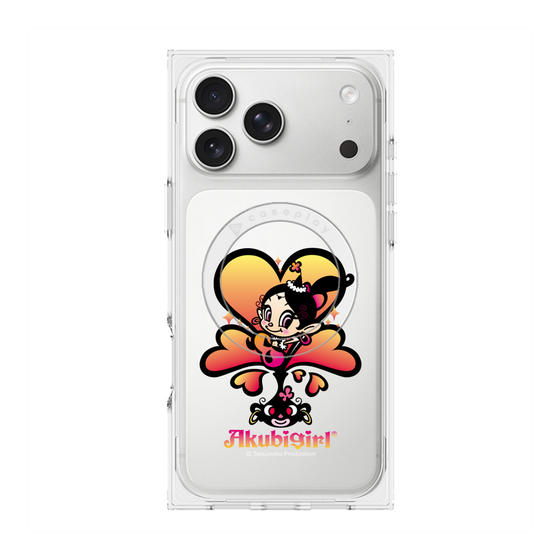 プレミアムスクエアケース with MagSafe［ アクビガール - ハート ］