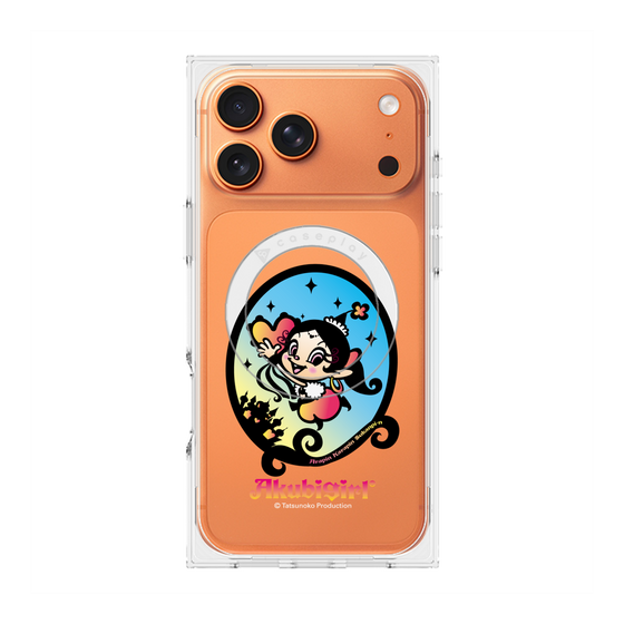 プレミアムスクエアケース with MagSafe［ アクビガール - オーバル ］