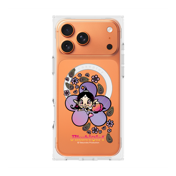 プレミアムスクエアケース with MagSafe［ アクビガール - フラワー ］