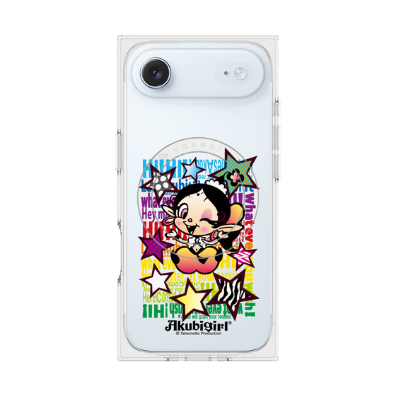 プレミアムスクエアケース with MagSafe［ アクビガール - スター ］