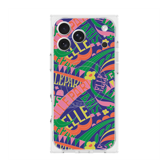 プレミアムスクエアケース with MagSafe［ ELLE - ナチュラル ］