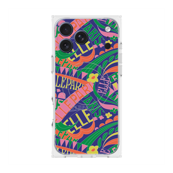 プレミアムスクエアケース with MagSafe［ ELLE - ナチュラル ］