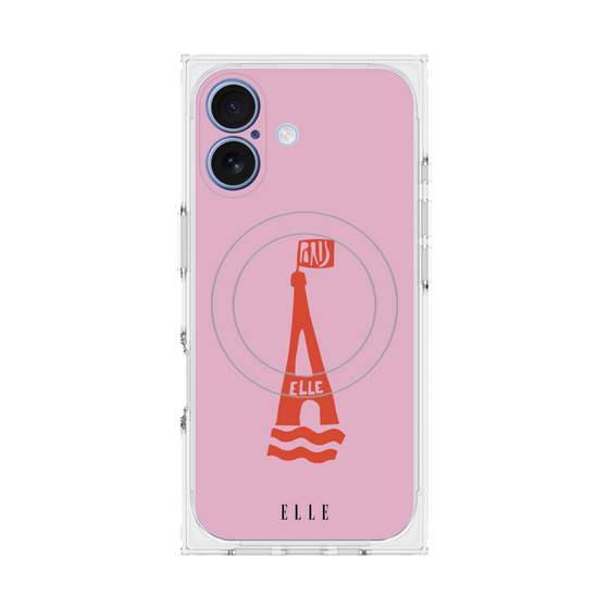 プレミアムスクエアケース with MagSafe［ ELLE - PARIS ］