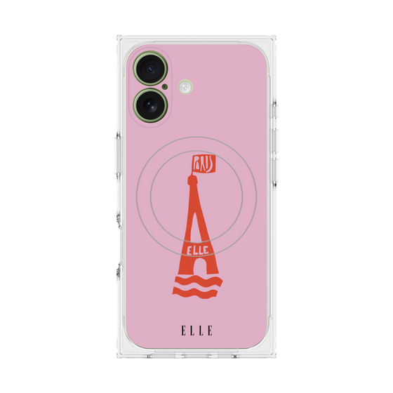 プレミアムスクエアケース with MagSafe［ ELLE - PARIS ］