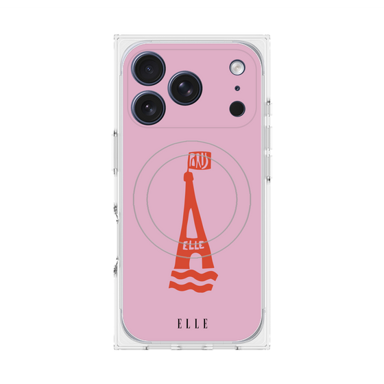プレミアムスクエアケース with MagSafe［ ELLE - PARIS ］