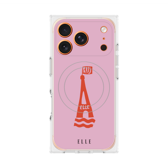 プレミアムスクエアケース with MagSafe［ ELLE - PARIS ］
