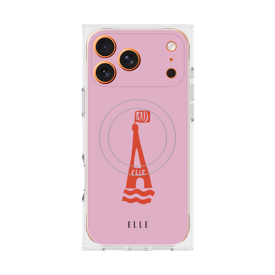 プレミアムスクエアケース with MagSafe［ ELLE - PARIS ］
