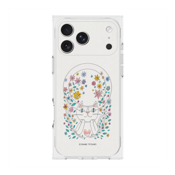 プレミアムスクエアケース with MagSafe［ おかべてつろう - もすこし力をぬいて生きてみようかな ］