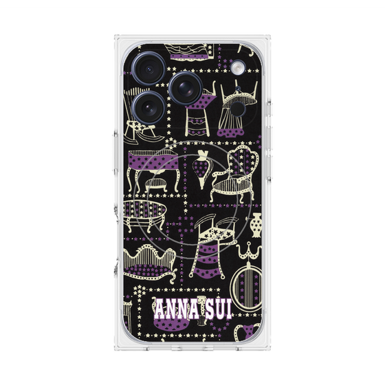 プレミアムスクエアケース with MagSafe［ ANNA SUI - チェア ］