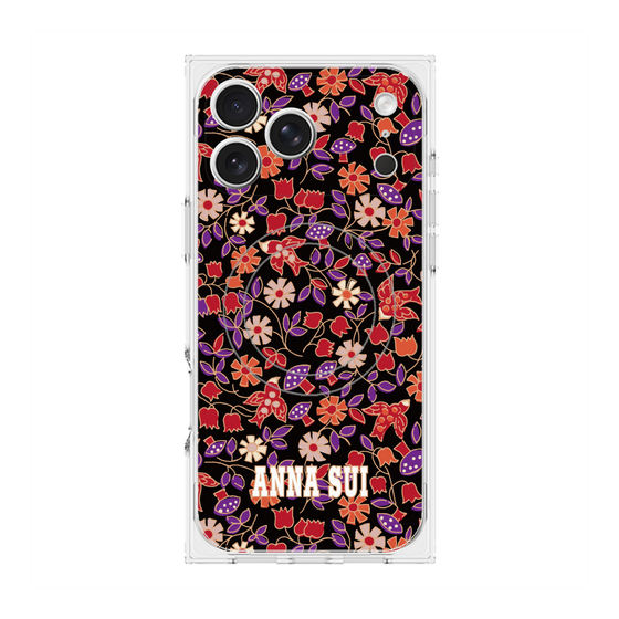 プレミアムスクエアケース with MagSafe［ ANNA SUI - ワイルドフラワー ］
