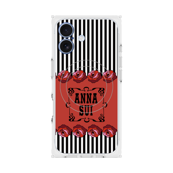 プレミアムスクエアケース with MagSafe［ ANNA SUI - ローズ ］