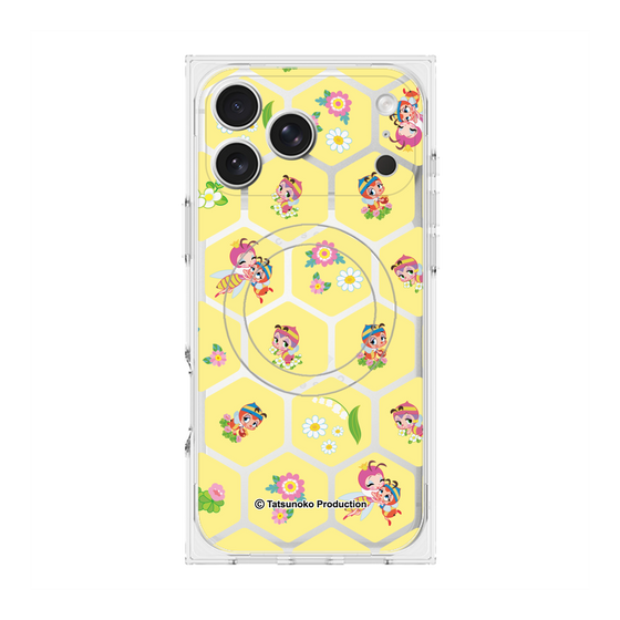 プレミアムスクエアケース with MagSafe［ 昆虫物語 みなしごハッチ - ハニカム ］