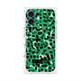 プレミアムスクエアケース with MagSafe［ ELLEgirl - レオパード - Green ］