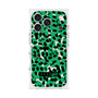 プレミアムスクエアケース with MagSafe［ ELLEgirl - レオパード - Green ］