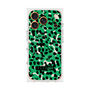 プレミアムスクエアケース with MagSafe［ ELLEgirl - レオパード - Green ］
