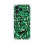 プレミアムスクエアケース with MagSafe［ ELLEgirl - レオパード - Green ］