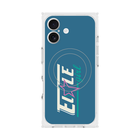 プレミアムスクエアケース with MagSafe［ ELLEgirl - レトロロゴ ］