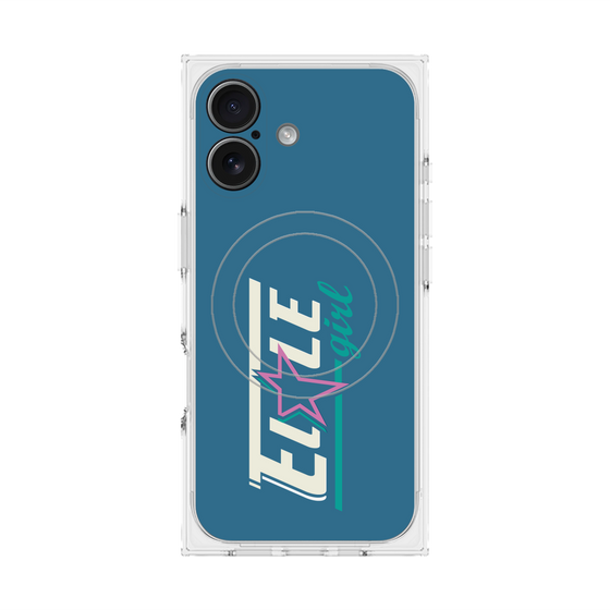 プレミアムスクエアケース with MagSafe［ ELLEgirl - レトロロゴ ］
