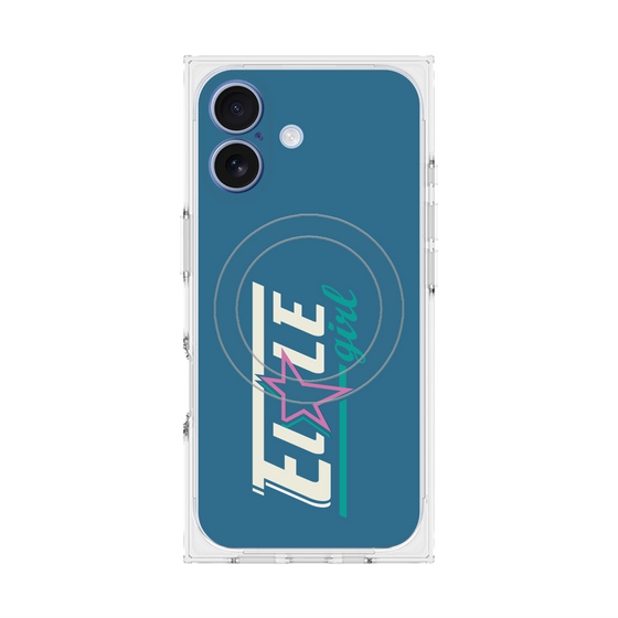 プレミアムスクエアケース with MagSafe［ ELLEgirl - レトロロゴ ］
