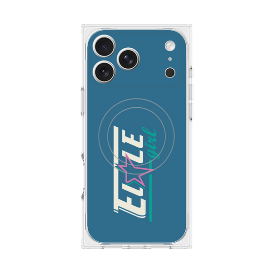 プレミアムスクエアケース with MagSafe［ ELLEgirl - レトロロゴ ］