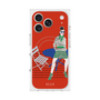 プレミアムスクエアケース with MagSafe［ ELLE - パリジェンヌ - レッド ］
