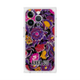 プレミアムスクエアケース with MagSafe［ ANNA SUI - ガーデンフワラー - マゼンタ ］