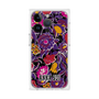 プレミアムスクエアケース with MagSafe［ ANNA SUI - ガーデンフワラー - マゼンタ ］