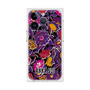 プレミアムスクエアケース with MagSafe［ ANNA SUI - ガーデンフワラー - マゼンタ ］